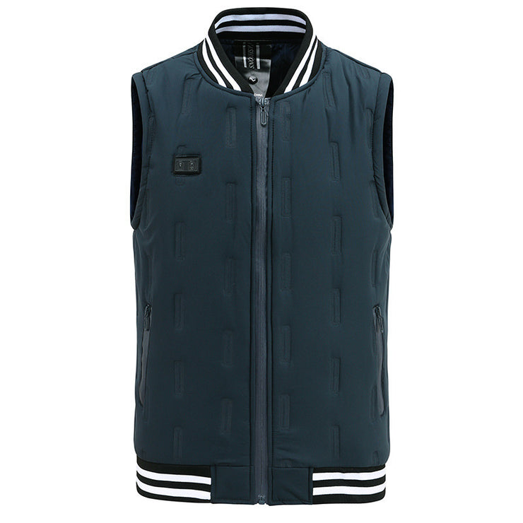 Gilet Termico in Cotone con Collo Alto