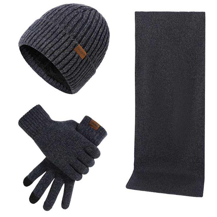 Set Invernale Termico a Maglia Cappello, Sciarpa e Guanti (3 Pezzi)