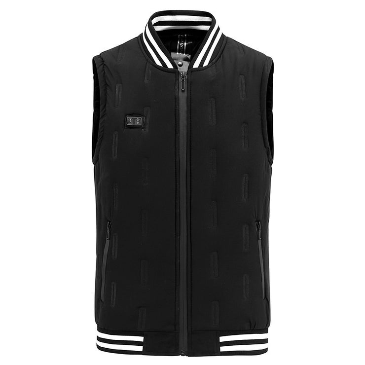 Gilet Termico in Cotone con Collo Alto