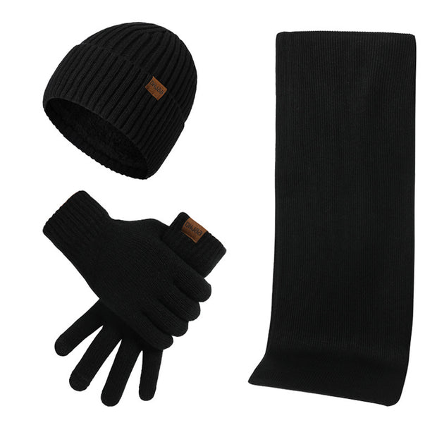 Set Invernale Termico a Maglia Cappello, Sciarpa e Guanti (3 Pezzi)