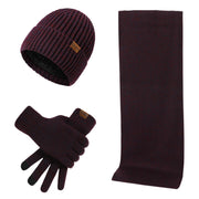 Set Invernale Termico a Maglia Cappello, Sciarpa e Guanti (3 Pezzi)