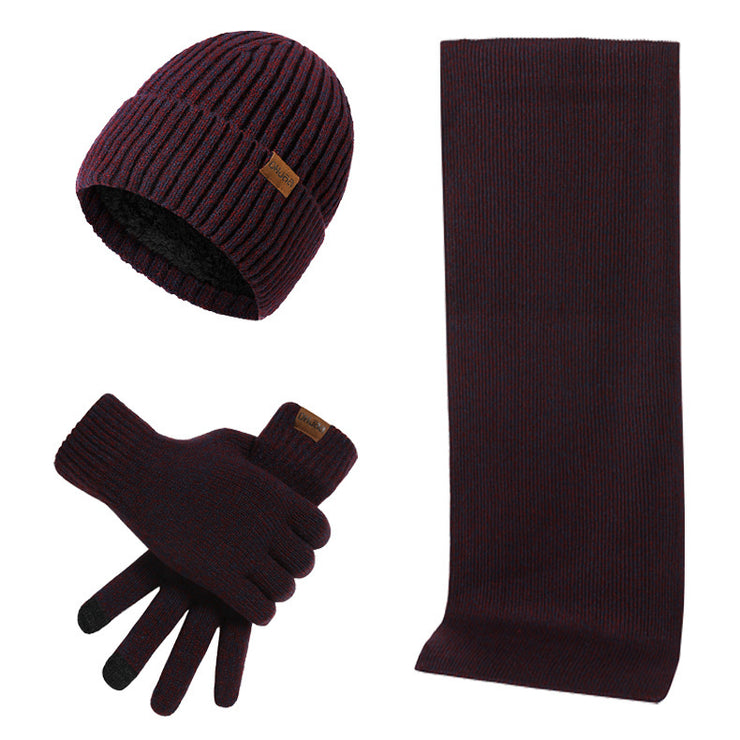 Set Invernale Termico a Maglia Cappello, Sciarpa e Guanti (3 Pezzi)