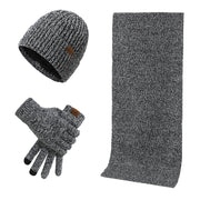 Set Invernale Termico a Maglia Cappello, Sciarpa e Guanti (3 Pezzi)