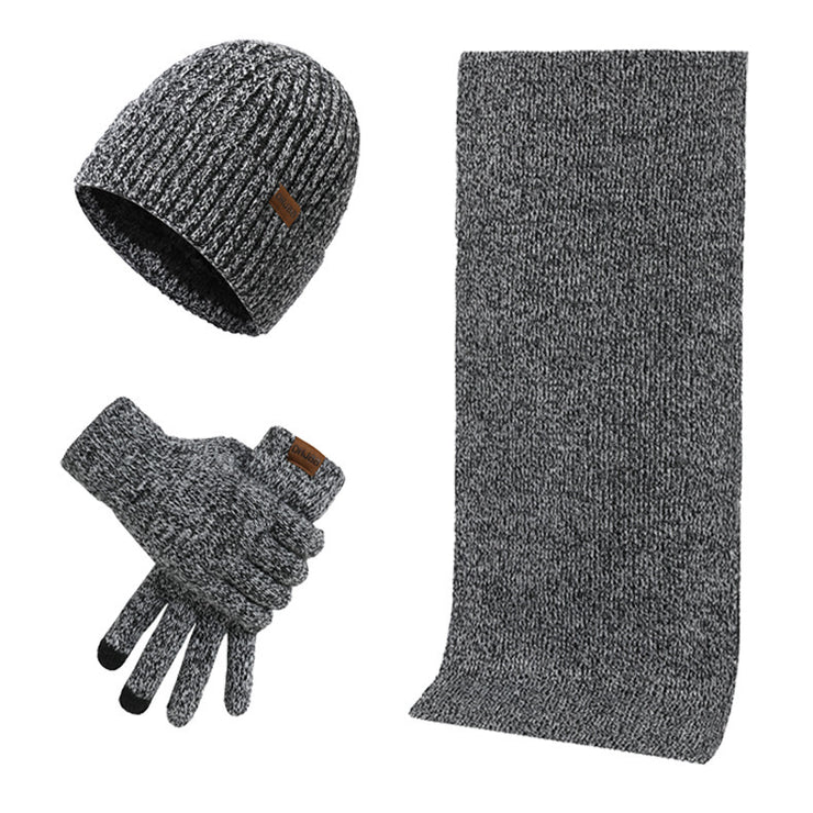 Set Invernale Termico a Maglia Cappello, Sciarpa e Guanti (3 Pezzi)